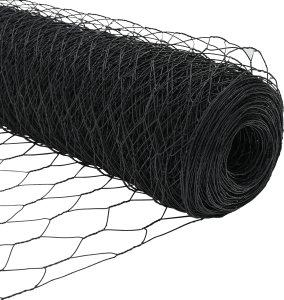 vidaXL Ogrodzenie sześciokątne Szare 1.5x10 m Stalowe, Słupki ogrodzeniowe Szare 32 mm 200 cm Stal ocynkowana 4