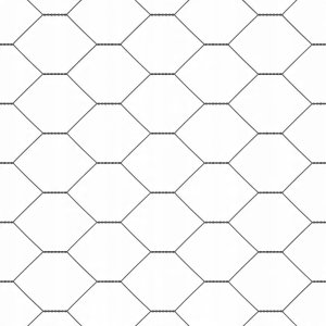 vidaXL Ogrodzenie heksagonalne Szary 1.2x10 m Stal, Słupki ogrodzeniowe z gwoździem 7 szt. 32 mm 140 cm stal ocynkowana 9