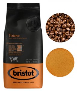 Bristot Tiziano Kawa ziarnista czarna do ekspresu 1kg 2