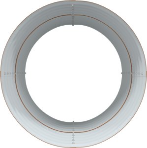 vidaXL Podniesiony Ogród Brązowy z Wyglądem Drewna 80x80x81 cm Stal 5