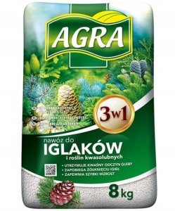 Agrecol Granulat do iglaków 8kg do roślin iglastych 2