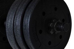 Funfit Hantle 4258 bitumiczne 2 x 10 kg Czarne 11