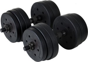 Funfit Hantle 4258 bitumiczne 2 x 10 kg Czarne 7