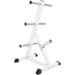STOJAK NA TALERZE OBCIĄŻENIA OLIMPIJSKIE 350 KG BIAŁY 3