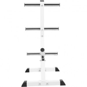 STOJAK NA TALERZE OBCIĄŻENIA OLIMPIJSKIE 350 KG BIAŁY 4