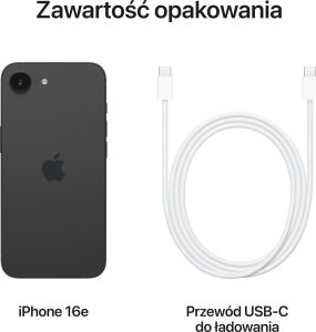 Smartfon Apple iPhone 16e 5G 8/256GB Czarny (MD1T4QN/A) 9