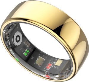 Smart RING PRO z�oty, pomiar stresu, t�tno, monitorowanie snu, roz. 7, Powerton 2