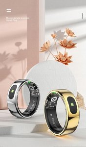 Smart RING PRO czarny, t�tno, saturacja, monitor snu, aktywno��, roz 11, Powerton 7