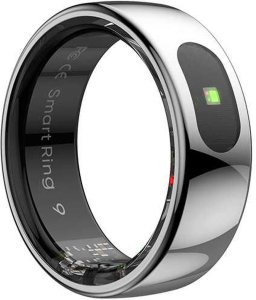 Smart RING PRO srebrny, pomiar stresu, t�tno, monitorowanie snu, roz. 7, Powerton 1