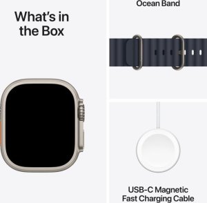 Smartwatch Apple Watch Ultra 2 GPS + Cellular 49mm Titanium Case Ocean Band Granatowy  (MX4D3KS/A) 3