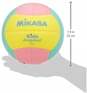 Piłka Dodgeball do Gry w Zbijaka Dwa Ognie MIKASA SD20 Różowa 3