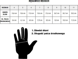 Rękawice bramkarskie Reusch Attrakt Solid Junior pomarańczowo-niebieskie 5572515 2290 8 8
