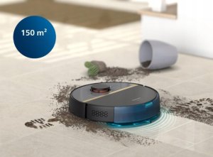 Philips Homerun seria 7000 robot odkurzający stacja ssąca 180min czarny 6