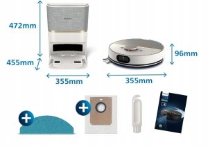 Philips Homerun seria 7000 robot odkurzający 5000Pa 180min XU7100/02 biały 6