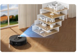 Robot sprzątający Proscenic Q8 Max robot odkurzający z funkcją wycierania 5000Pa 200min pracy 9