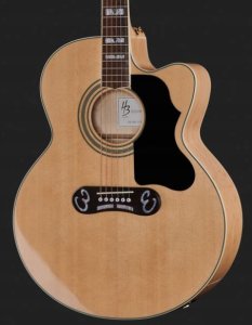 Harley Benton Custom Line KingCENT Gitara elektroakustyczna Jumbo pokrowiec 2