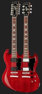 Harley Benton DC-Custom 612 Cherry Gitara Elektryczna Double-Neck Meranti 2