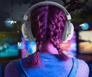 Słuchawki studyjne nauszne FIFINE H6W AmpliGame RGB dźwięk przestrzenny 7.1 19