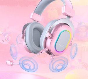 Słuchawki studyjne nauszne FIFINE H6P AmpliGame RGB dźwięk przestrzenny 7.1 13