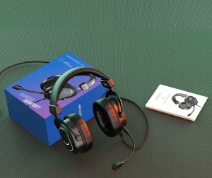 Słuchawki studyjne nauszne FIFINE H6P AmpliGame RGB dźwięk przestrzenny 7.1 7