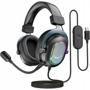 Słuchawki gamingowe FIFINE H6 AmpliGame RGB z mikrogonem studyjne nauszne 1