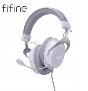 Słuchawki gamingowe FIFINE H3W AmpliGame RGB z mikrogonem studyjne nauszne 1