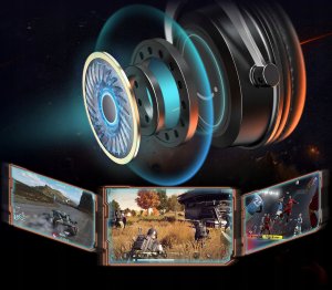 Słuchawki gamingowe FIFINE H3W AmpliGame RGB z mikrogonem studyjne nauszne 8