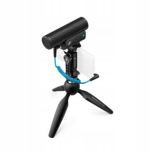 Sennheiser MKE 400 MOBILE KIT - Mikrofon pojemnościowy, superkardioidalny, wyposażony w filtr dolnoprzepustowy ze statywem Manfrotto 14