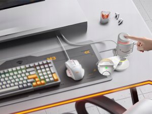 Mikrofon pojemnościowy studyjny FIFINE AM6W z TŁUMIENIEM SZUMÓW RGB 12