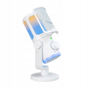 Mikrofon pojemnościowy studyjny FIFINE AM6W z TŁUMIENIEM SZUMÓW RGB 8