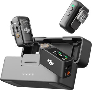 DJI Mikrofon 2 +etui ładujące bezprzewodowy redukcja szumów 48 kHz 250 m 1