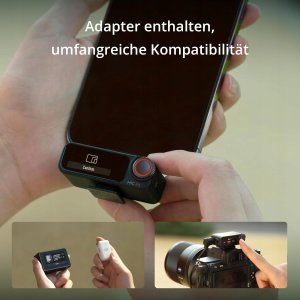 Mikrofon DJI Mikrofon 2 +etui ładujące bezprzewodowy redukcja szumów 48 kHz 250 m 6