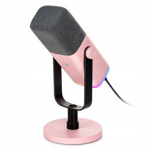 Mikrofon dynamiczny studyjny Fifine AM8P AMPLIGAME USB/XLR RGB różowy PnP 6