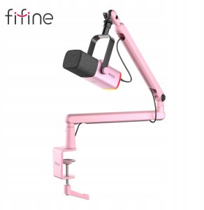 Mikrofon Fifine Mikrofon studyjny dynamiczny FifineTAM8P XLR/USB z pantografem 7