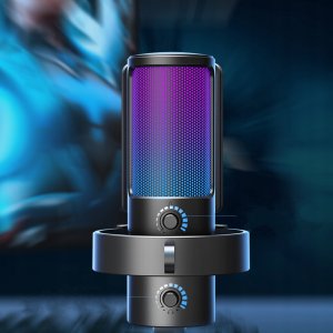 Mikrofon pojemnościowy studyjny Fifine A8 PLUS RGB Plug&Play gamingowy 2