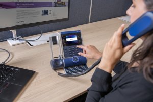 Telefon stacjonarny Alcatel ALCATEL-LUCENT ENTERPRISE DeskPhone ALE-300 z przewodowym słuchawki 5