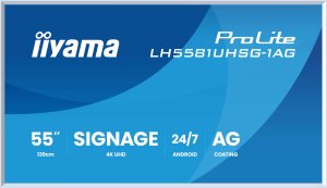 IIYAMA LH6581UHSG-1AG 165,1cm 65Zoll Gallery Line removable frame 3840x2160 UHD VA ELED 2xHDMI 1xUSB-C 2xUSB 2.0 Android 14 1
