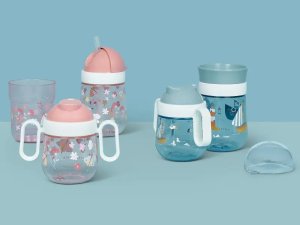 KUBEK DZIECIĘCY NIEKAPEK MIO FLOWERS & BUTTERFLIES 200ML 108012565243 5