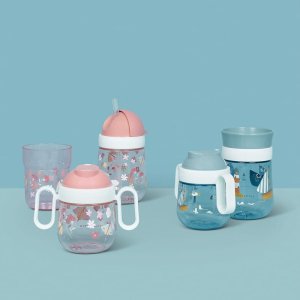 KUBEK DZIECIĘCY NIEKAPEK MIO FLOWERS & BUTTERFLIES 200ML 108012565243 7