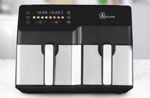 Extralink Home Air Fryer SJ-1000 10L EU | Frytkownica | (6L+4L)  2500W 6