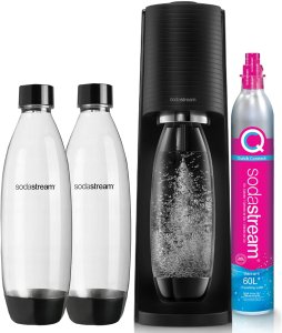 Saturator Sodastream Terra + 2 butelki + gaz Czarny + syrop Pepsi Max 2