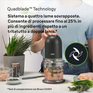 Braun CH3011BK MultiPractic 3 Zerkleinerer (CH3011BK) 6