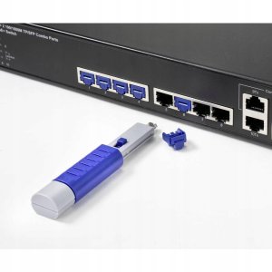 Renkforce RJ45 LAN-port RF-4695234 Sæt med 10 stk. Sølvblå inkl. 1 nøgle RF-4695234 4