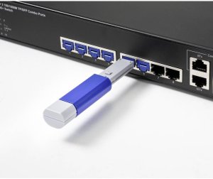 Renkforce RJ45 LAN-port RF-4695234 Sæt med 10 stk. Sølvblå inkl. 1 nøgle RF-4695234 5