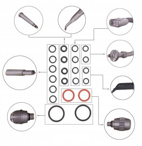ZESTAW NAPRAWCZY USZCZELKI O-RINGI DO PAROWNICY SC SG SI KARCHER SC2 3 4 5 2