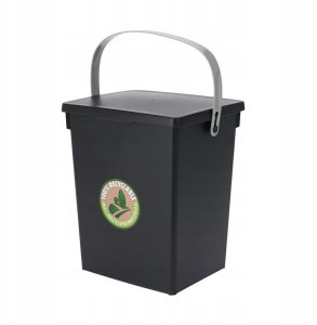 Pojemnik na odpady organiczne z plastiku z recyklingu, 5,5 l 1