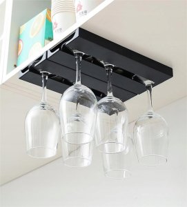 WIESZAK NA WINO Kieliszki PODWÓJNY Biały Matowy 5