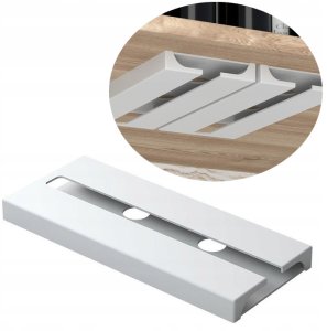 WIESZAK NA WINO Kieliszki PODWÓJNY Biały Matowy 8