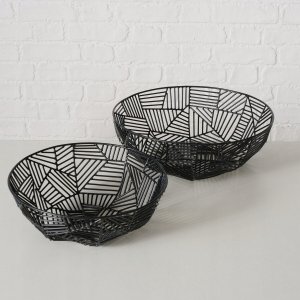 Metalowe misy dekoracyjne GRAPHINA, 2 szt. Ø  25-30 cm 2