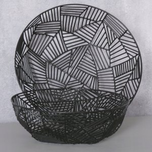 Metalowe misy dekoracyjne GRAPHINA, 2 szt. Ø  25-30 cm 3